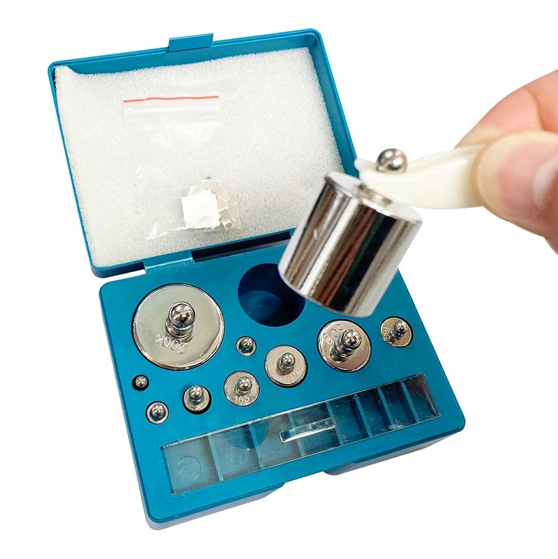 JENSWILL Calibration Weight 19PCs/Set,10mg-200g Total: 501.1g Weights Precision Stainless Balance Scale for Digital Jewellery Scale Lab Educational Science - Image 4